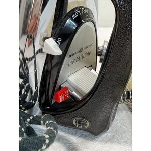 General Electric Travel Iron VTG 23F49 World Wide Dual Voltage Black Silver USA